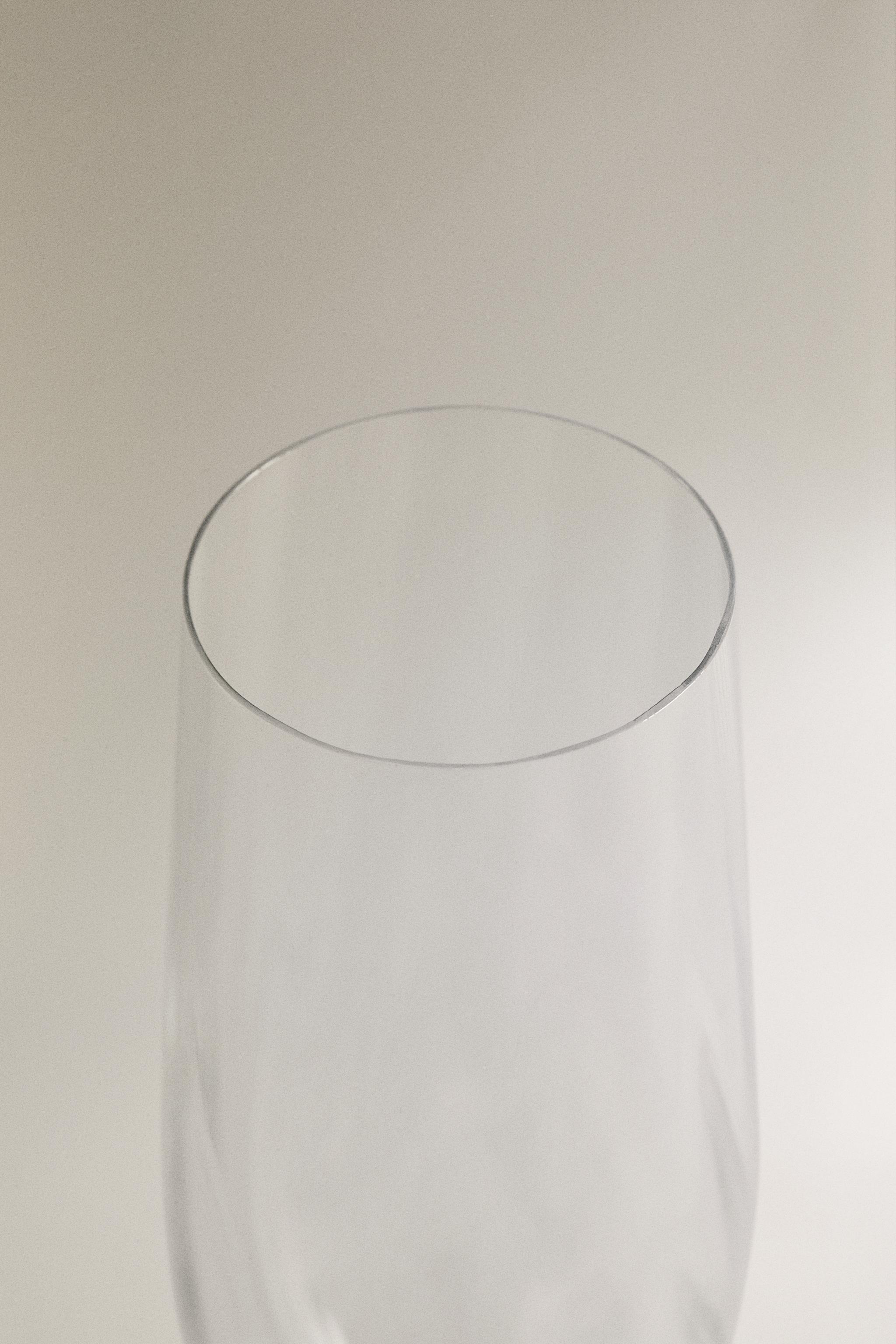 VERRE FLÛTE CRISTALLIN RELIEF